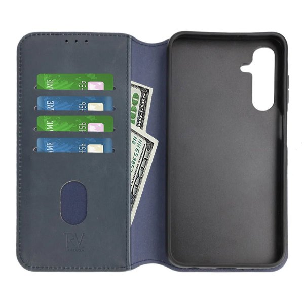 Rvelon Samsung Galaxy A25 suojakotelo, magneettisesti irrotettava kuori, sininen