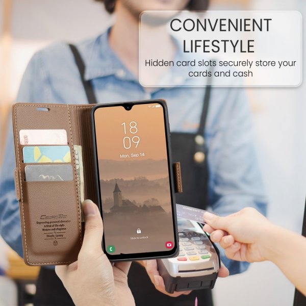 CaseMe Samsung Galaxy A26 Kotelo 023 Sarja Ruskea