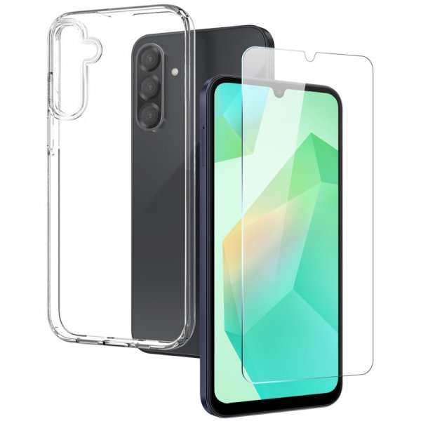 Northjo Samsung Galaxy A26 Kuori, jossa näytönsuoja ja kameransuoja 3-in-1