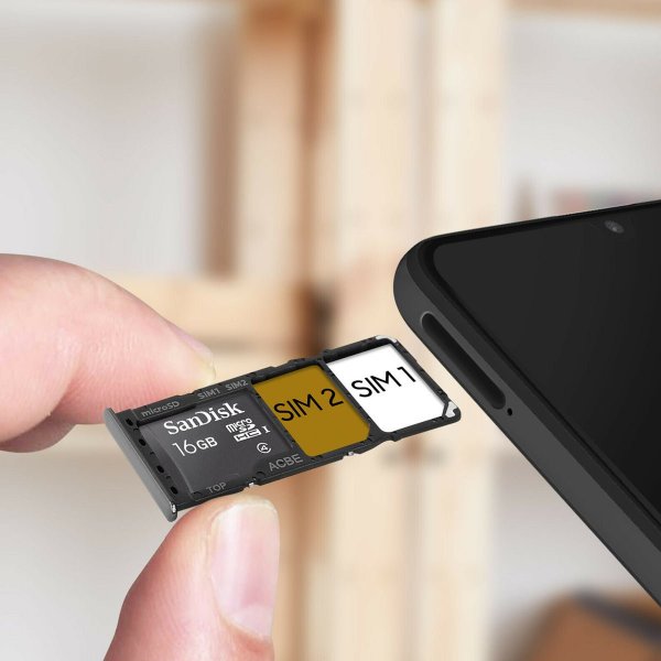 Samsung Galaxy A32 4G SIM-korttipidike - Musta