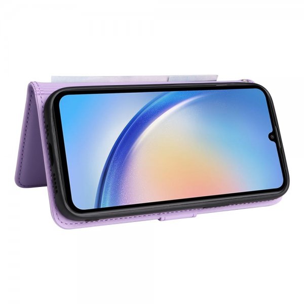 Betopnice Samsung Galaxy A34 5G -kotelo irrotettavalla kuorella 005 Violetti