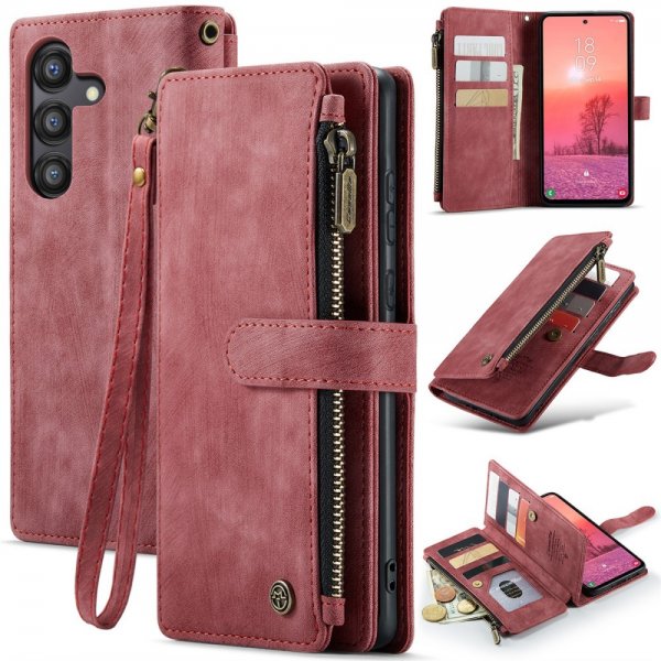 CaseMe Samsung Galaxy A35 -suojakotelo, C30-sarja, punainen