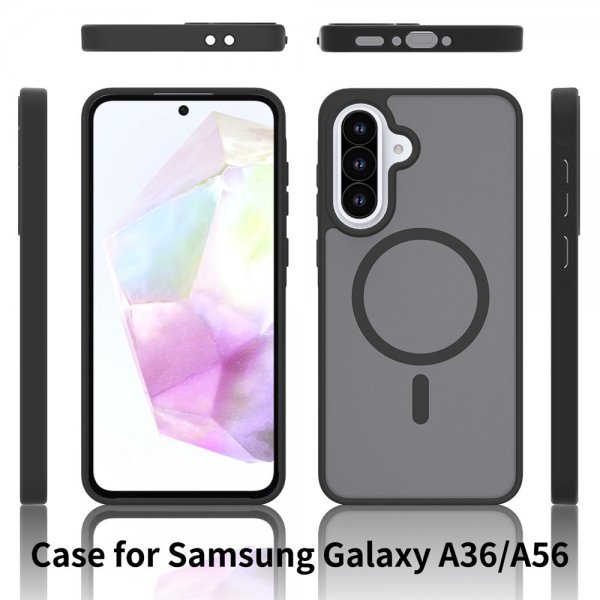 Samsung Galaxy A36/Galaxy A56 Kuori Frosted MagSafe Violetti