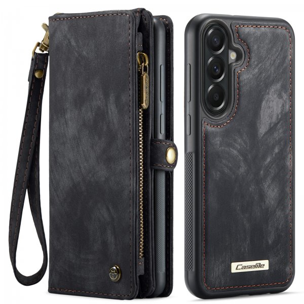 CaseMe Samsung Galaxy A37 -suojakotelo 008-sarjan irrotettava musta kuori
