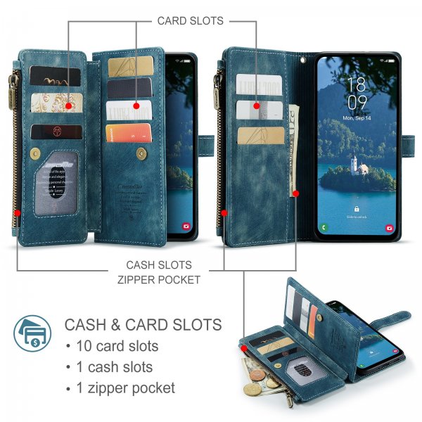 CaseMe Samsung Galaxy A37 -suojakotelo C30 Series - sininen