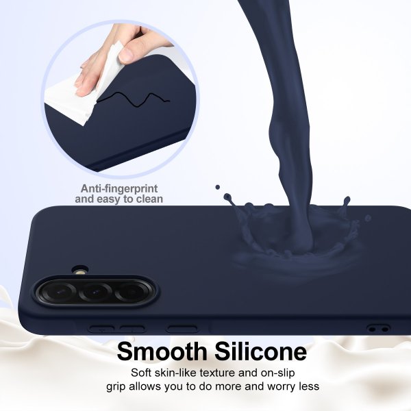 Samsung Galaxy A37 -kuori Strap-silikonilla ja MagSafella, sininen