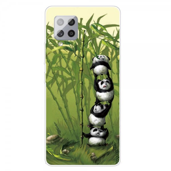Samsung Galaxy A42 5G Kuori Pandas ja Bambupuita