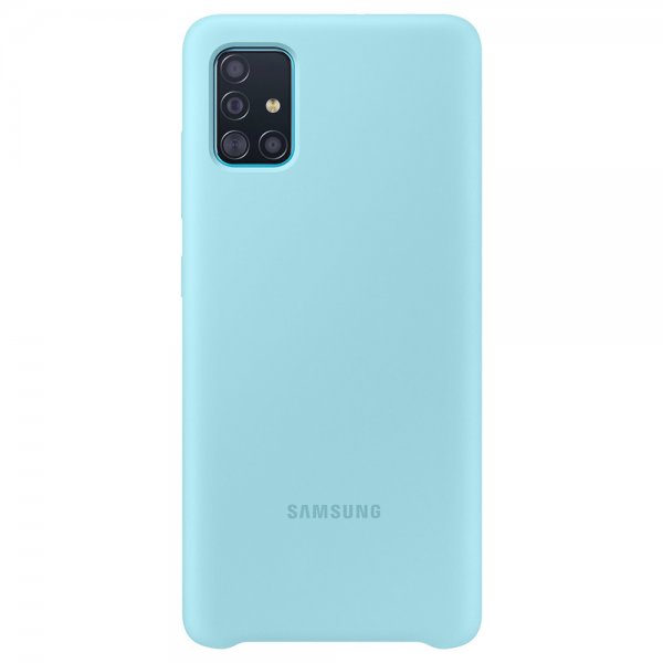 Samsung Alkuperäinen Galaxy A51 Silikonisuojakuori Sininen