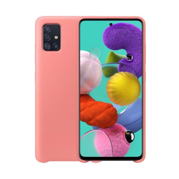 Samsung Galaxy A52/A52s 5G Silikonikuori Vaaleanpunainen