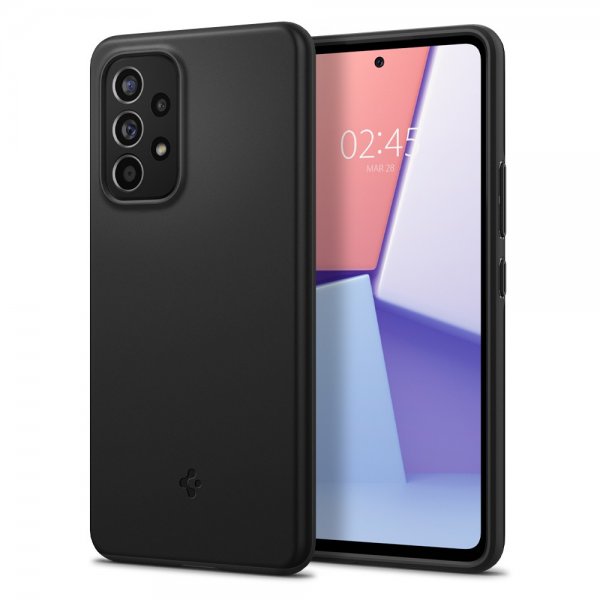 Spigen Samsung Galaxy A53 5G Thin Fit -suojakuori, musta