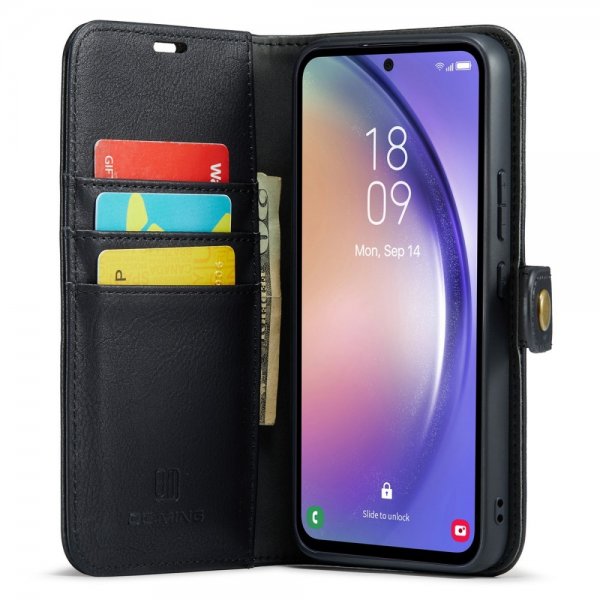 Dg.Ming Samsung Galaxy A54 5G Suojakotelo irrotettavalla kuorella, musta