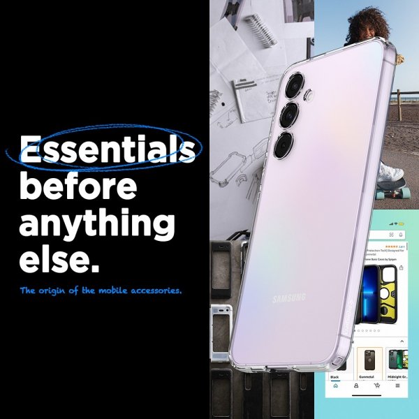 Spigen Samsung Galaxy A55 Kuori Liquid Crystal Crystal Clear