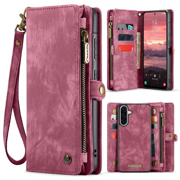 CaseMe Samsung Galaxy A56 -kotelo 008 Series, irrotettava kuori, punainen