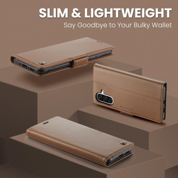 CaseMe Samsung Galaxy A56 -suojakotelo 023 Series Ruskea