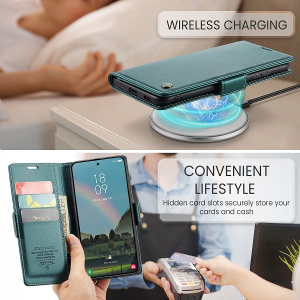 CaseMe Samsung Galaxy A57 Kotelo 023 Series Vihreä