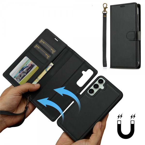 Nordic Covers Samsung Galaxy A57 -kotelo irrotettavalla MagSafe-kuorella, Raven Black