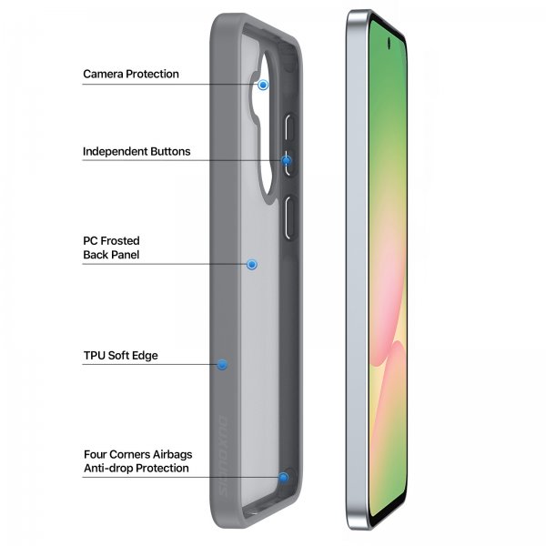 Dux Ducis Samsung Galaxy A57 Kuori Yind Series Harmaa