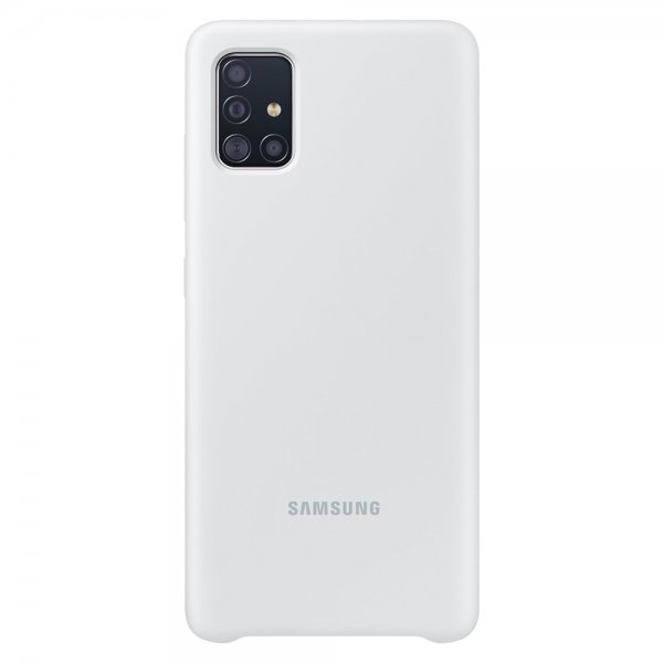 Samsung Original Galaxy A71 -silikonikuori, hopea