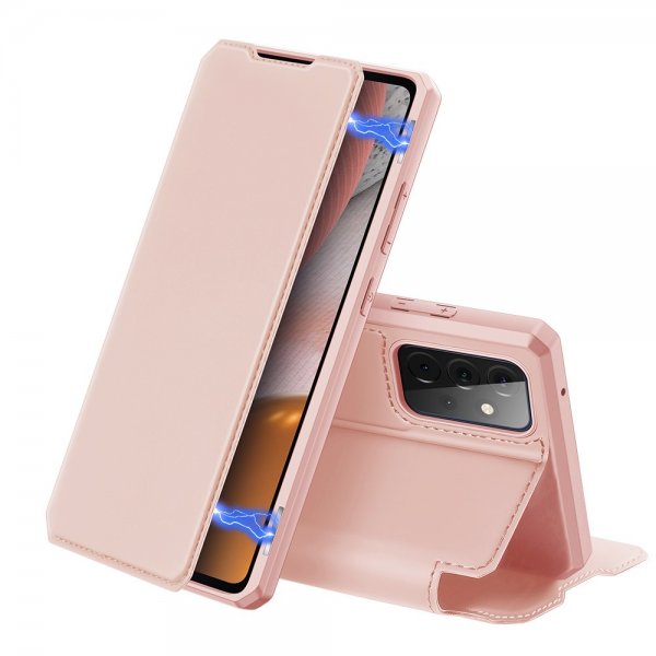 Dux Ducis Samsung Galaxy A72 -suojakotelo, Skin X Series, ruusukulta