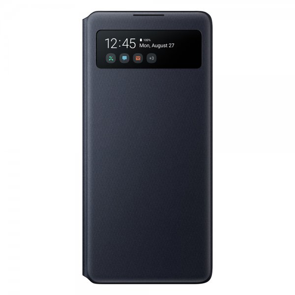 Samsung alkuperäinen Galaxy S10 Lite -kotelo S View Wallet Cover -musta