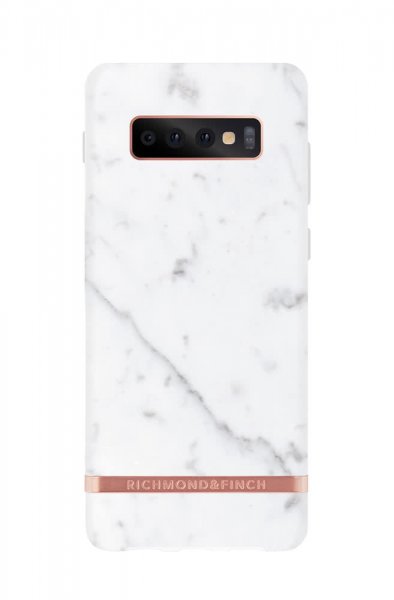 Richmond & Finch Samsung Galaxy S10 Plus -suojakuori, White Marble