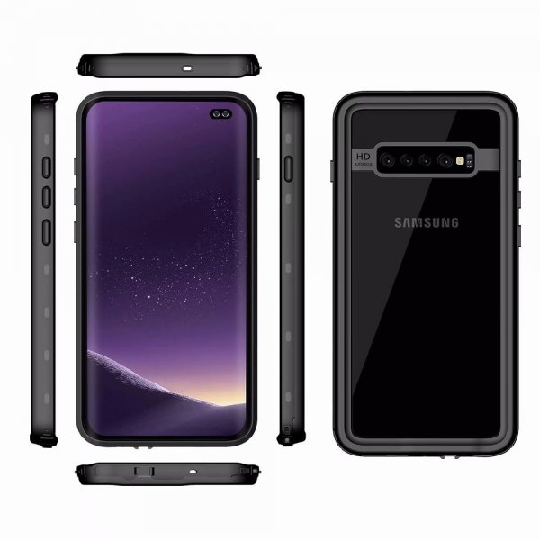 Redpepper Samsung Galaxy S10 kuori vedenkestävä IP68 musta