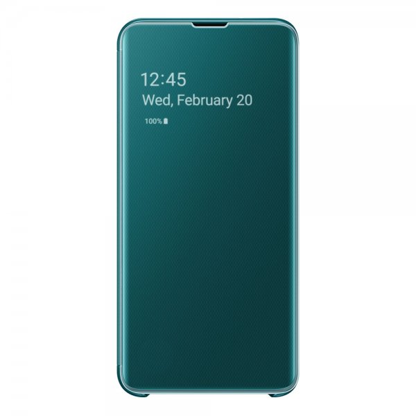 Samsung Original Galaxy S10E -suojakotelo Clear View Cover vihreä
