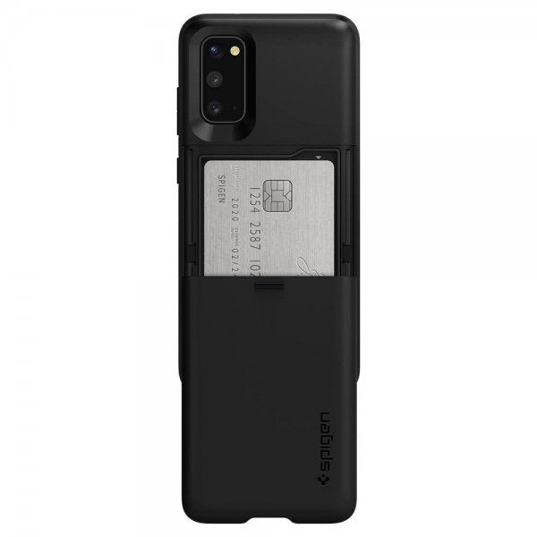 Spigen Samsung Galaxy S20 Slim Armor CS -suojakuori, musta