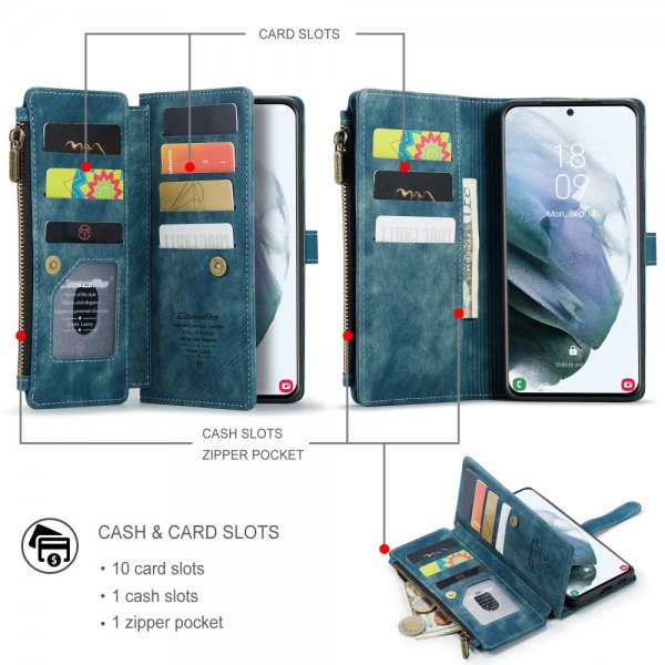 CaseMe Samsung Galaxy S21 FE -suojakuori C30 Series Petrol