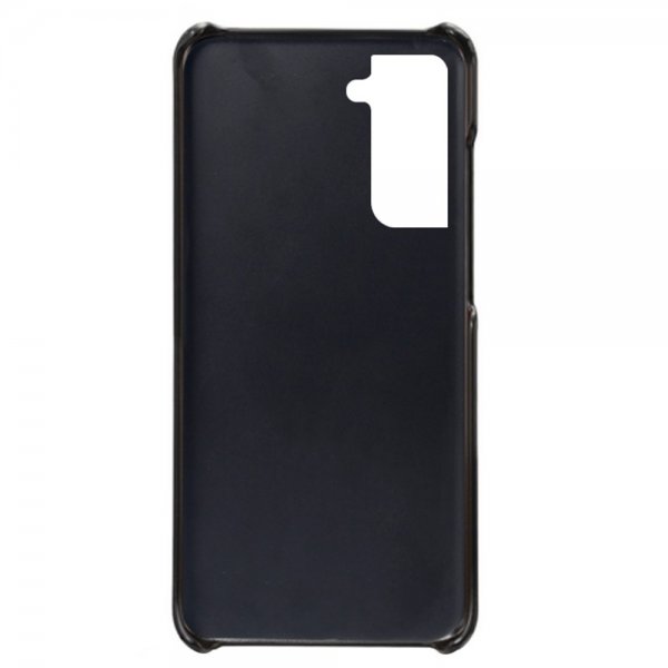 Samsung Galaxy S21 FE Kuori, jossa kaksi korttipaikkaa, musta