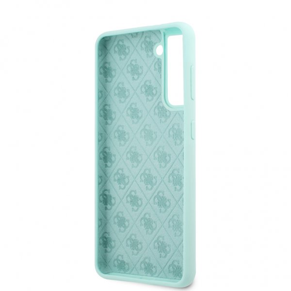 Guess Samsung Galaxy S21 Plus Kuori Metal Logo Vaaleansininen