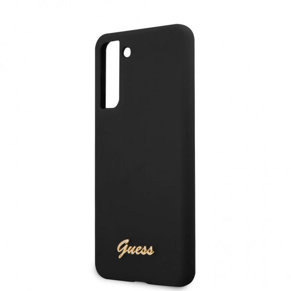 Guess Samsung Galaxy S21 Plus Kuoret Metal Logo Musta