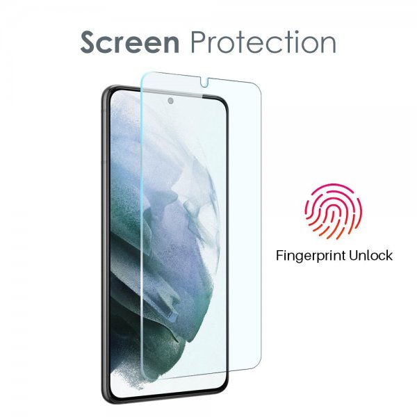 Northjo Samsung Galaxy S21 -suojakuori näytönsuojalla ja kamerasulalla 3-in-1