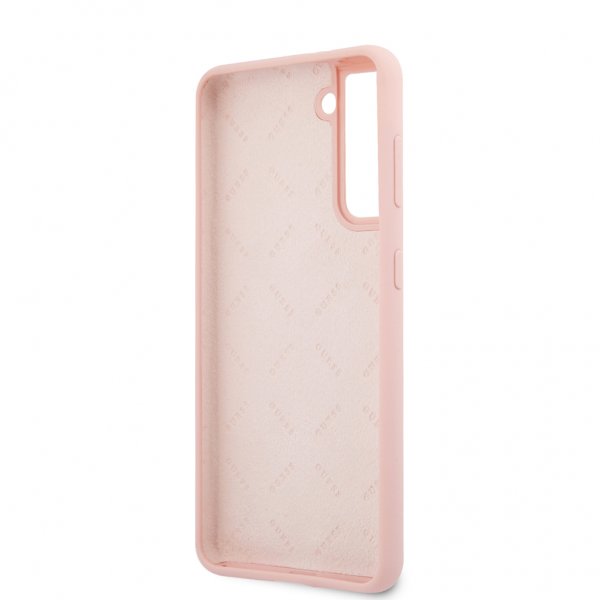 Guess Samsung Galaxy S21 Kuori Vintage Logo Rosa