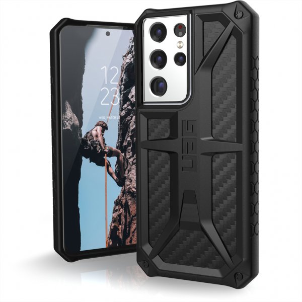 Urban Armor Gear (UAG) Samsung Galaxy S21 Ultra -suojakuori, Monarch Carbon Fiber