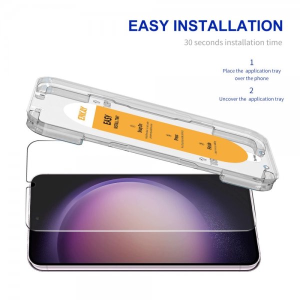 Enkay Samsung Galaxy S22/Galaxy S23 Näytönsuoja asennuskehyksellä, Easy Install