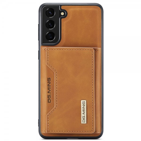 Dg.Ming Samsung Galaxy S22 Plus -suojakuori, M2-sarja, irrotettava korttipidike, ruskea