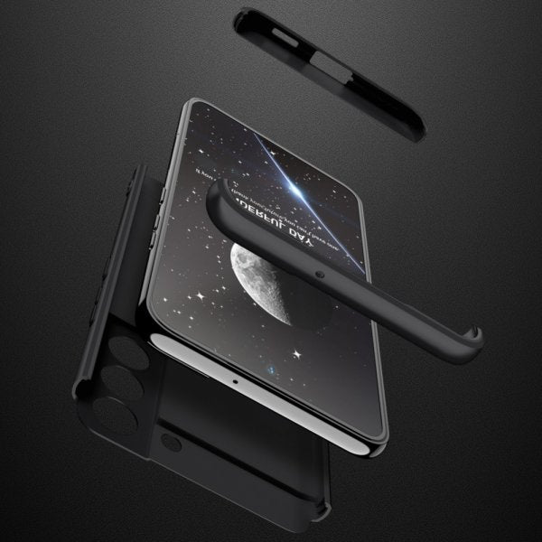 GKK Samsung Galaxy S22 Plus Kuori Kolmiosainen Musta