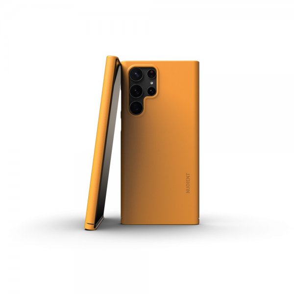 Nudient Samsung Galaxy S22 Ultra Ohut Kuori V3 Saffron Yellow