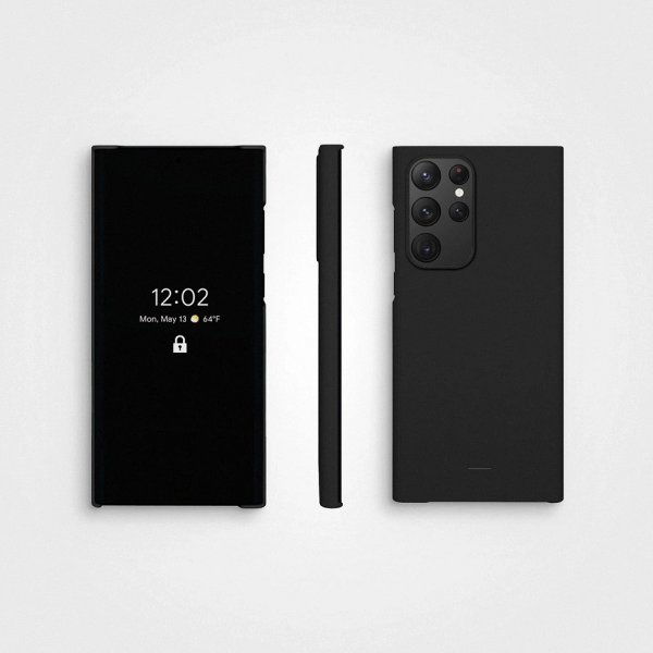 agood company Samsung Galaxy S22 Ultra Kuori Kasvipohjainen Charcoal Black