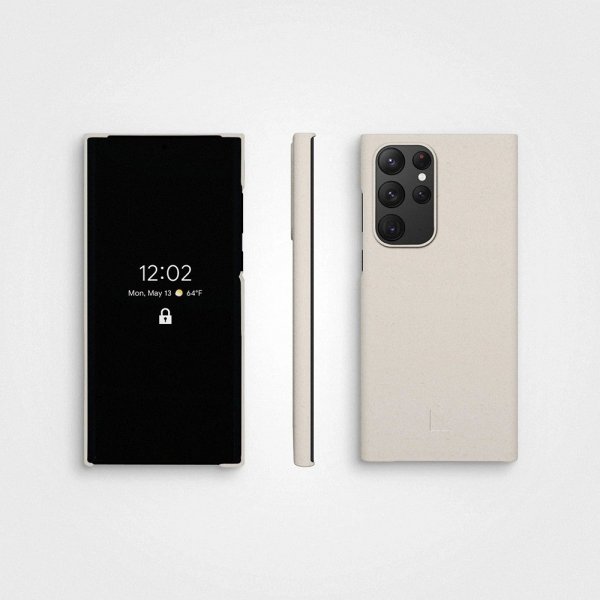 agood company Samsung Galaxy S22 Ultra Kuori Kasvipohjainen Vanilla White