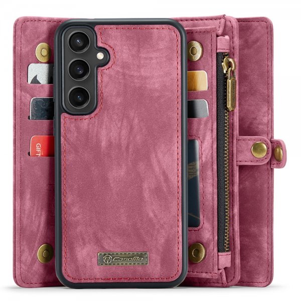 CaseMe Samsung Galaxy S23 FE -kotelo 008 Series, irrotettava kuori, punainen