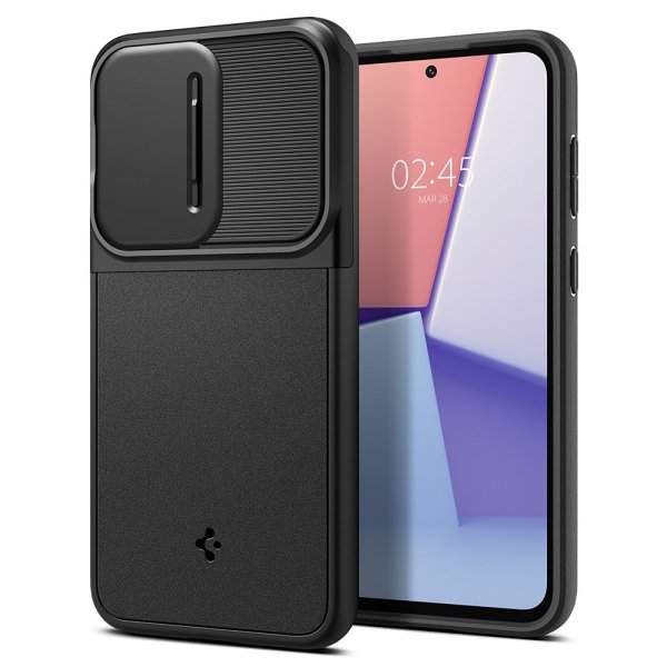 Spigen Samsung Galaxy S23 FE Optik Armor -suojakuori, musta