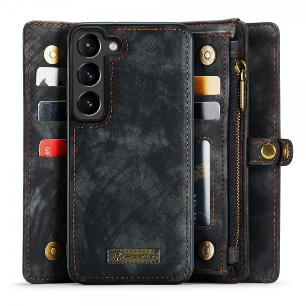 CaseMe Samsung Galaxy S23 Kotelo 008 Series Irrotettava Kuori Musta