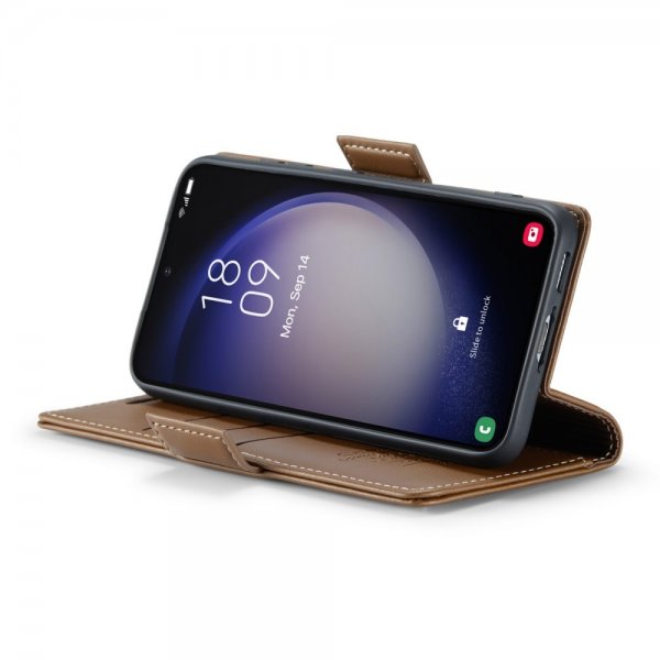 CaseMe Samsung Galaxy S23 Kotelo 023 Series Ruskea