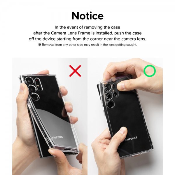 Ringke Samsung Galaxy S23/Galaxy S23 Plus Kameran suoja Kameran linssin kehys Musta