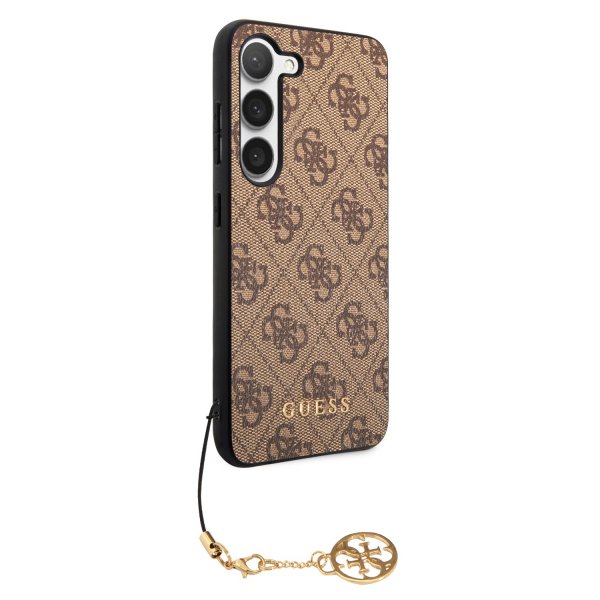 Guess Samsung Galaxy S23 Plus Suojakuori 4G Charms Ruskea