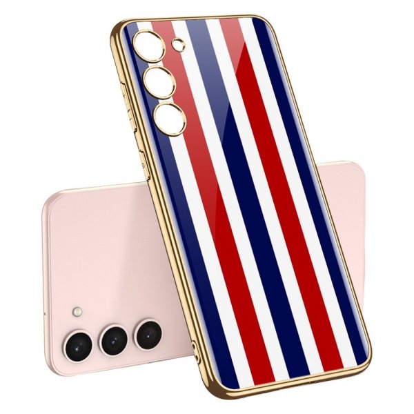 GKK Samsung Galaxy S23 Plus -kuori, raidallinen kuvio