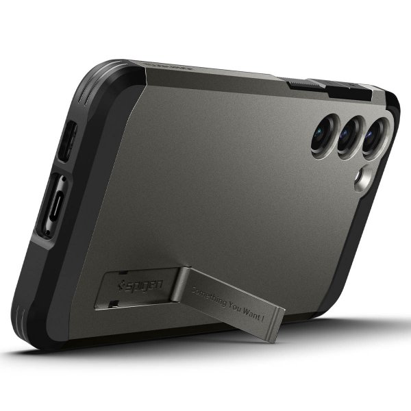 Spigen Samsung Galaxy S23 Plus -suojakuori Tough Armor Gunmetal