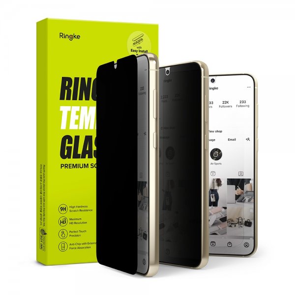 Ringke Samsung Galaxy S23 Plus -suojalasi Privacy Glass